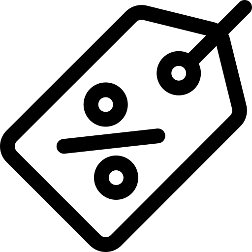 Logo de etiqueta de descuento